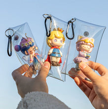 画像をギャラリービューアに読み込む, 透明クリアポーチ 3個セット カラビナ付き アクスタケース かわいい おしゃれ ポーチ 推し活 推し活グッズ カラビナ フィギュア