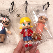画像をギャラリービューアに読み込む, 透明クリアポーチ 3個セット カラビナ付き アクスタケース かわいい おしゃれ ポーチ 推し活 推し活グッズ カラビナ フィギュア