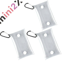 画像をギャラリービューアに読み込む, 透明クリアポーチ 3個セット カラビナ付き アクスタケース かわいい おしゃれ ポーチ 推し活 推し活グッズ カラビナ フィギュア