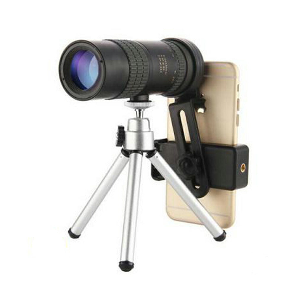 带银色三脚架高倍率10-300x 的单筒望远镜即使对于初学者也易于使用