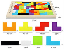 画像をギャラリービューアに読み込む, かわいい テトリス パズル 環境にやさしい 木製 ジグソーパズル 知育玩具 - mini2x_store(ミニツーストア)