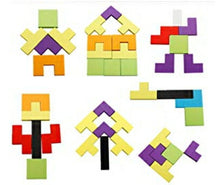 画像をギャラリービューアに読み込む, かわいい テトリス パズル 環境にやさしい 木製 ジグソーパズル 知育玩具 - mini2x_store(ミニツーストア)