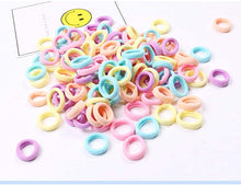 Charger l'image dans la galerie, ヘアゴム 100本入り 大容量 おしゃれ かわいい ミニサイズ 子供 髪 ゴム こども 赤ちゃん 用 髪 留め 髪ゴム