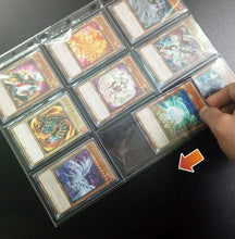 Charger l'image dans la galerie, リフィル 50枚セット 9 ポケット シート 227mm × 288mm トレーディングカード トレカ カードゲーム 収納 人気 保護 大容量 TCG 防水 UVカット カードシート クリア 透明 ファイル リフィル 収納 差し替え式