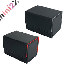 Charger l'image dans la galerie, デッキケース シングル 高品質 トレーディングカード トレカ TCG カードケース PUレザー カード ケース ホルダー マグネット