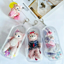 Charger l'image dans la galerie, ケース ぬいぐるみ フィギュア かわいい ポーチ 痛バ 痛バッグ バッグ 防塵 装飾 お出かけ 人形入れ 見せバッグ 透明 クリア