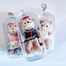 Charger l'image dans la galerie, ケース ぬいぐるみ フィギュア かわいい ポーチ 痛バ 痛バッグ バッグ 防塵 装飾 お出かけ 人形入れ 見せバッグ 透明 クリア