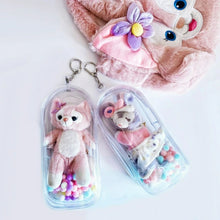 Charger l'image dans la galerie, ケース ぬいぐるみ フィギュア かわいい ポーチ 痛バ 痛バッグ バッグ 防塵 装飾 お出かけ 人形入れ 見せバッグ 透明 クリア
