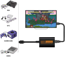 Charger l'image dans la galerie, HDMI 変換アダプター ビデオコンバーター N64 GameCube SFC SNES 軽量 軽い コンパクト レトロゲーム