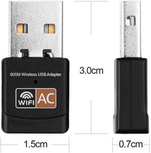 Load images into the gallery viewer,USB WIFI アダプタ wifi 機能を追加 補助 通信機能が安定 無線機能がないPCに対応 - mini2x_store(ミニツーストア)