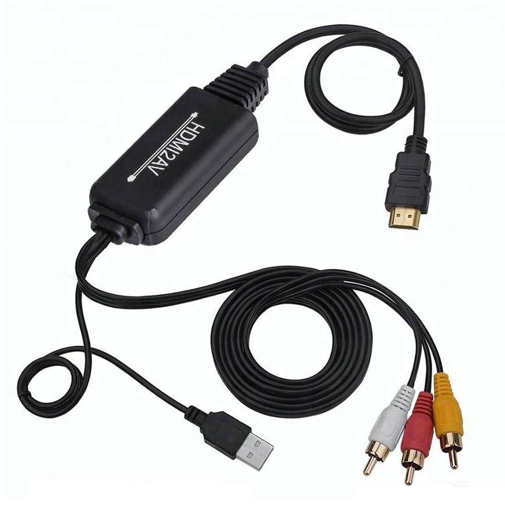 HDMI to RCA 変換コンバーター HDMI to AV コンポジット - 映像用ケーブル