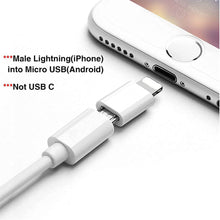Charger l'image dans la galerie, 3個セット Micro USB to Lightning ライトニング アイフォン 簡単 変換アダプタ 急速充電とデータ伝送 ミニサイズ マイクロUSB 変換用アダプター 小さい コンパクト iPhone 12/11Pro MAX / 11Pro / 11 / Xs 対応 iPhone スマホ