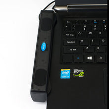 Charger l'image dans la galerie, サウンドバー ミニ スリム スピーカー 高音質 おしゃれ PC USB スピーカー 小型 コンパクト パソコン USB給電 接続