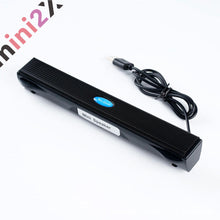 Charger l'image dans la galerie, サウンドバー ミニ スリム スピーカー 高音質 おしゃれ PC USB スピーカー 小型 コンパクト パソコン USB給電 接続