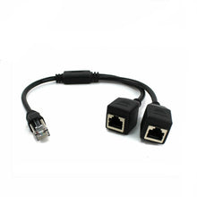 Charger l'image dans la galerie, LANケーブル 分岐ケーブル 分配器 二股分岐 アダプター コネクタ RJ45 分配 RJ45 オス メス 二股ケーブル ネットワーク スプリッター ケーブル LAN RJ45 便利 パソコン PC オフィス 作業効率UP 効率的 二股 会社 【※2台のパソコンを同時に使用することはできません】