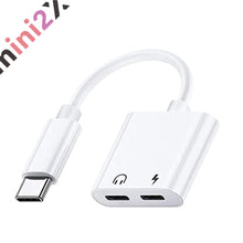 Charger l'image dans la galerie, TYPE C 2口 変換アダプター 【 タイプC 充電+ タイプC オーディオ出力】 イヤホン 通話 高品質音声 丈夫 音楽