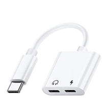 Charger l'image dans la galerie, TYPE C 2口 変換アダプター 【 タイプC 充電+ タイプC オーディオ出力】 イヤホン 通話 高品質音声 丈夫 音楽