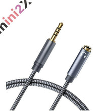 Charger l'image dans la galerie, 3.5mmジャック 1.2m 延長コード イヤホン ヘッドホン スマホ スピーカー 延長 ケーブル 4極 ステレオミニプラグ