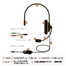 Charger l'image dans la galerie, 【大量注文受付可能】 左耳専用 ハンドフリー ヘッドセット 左耳用 - mini2x_store(ミニツーストア)