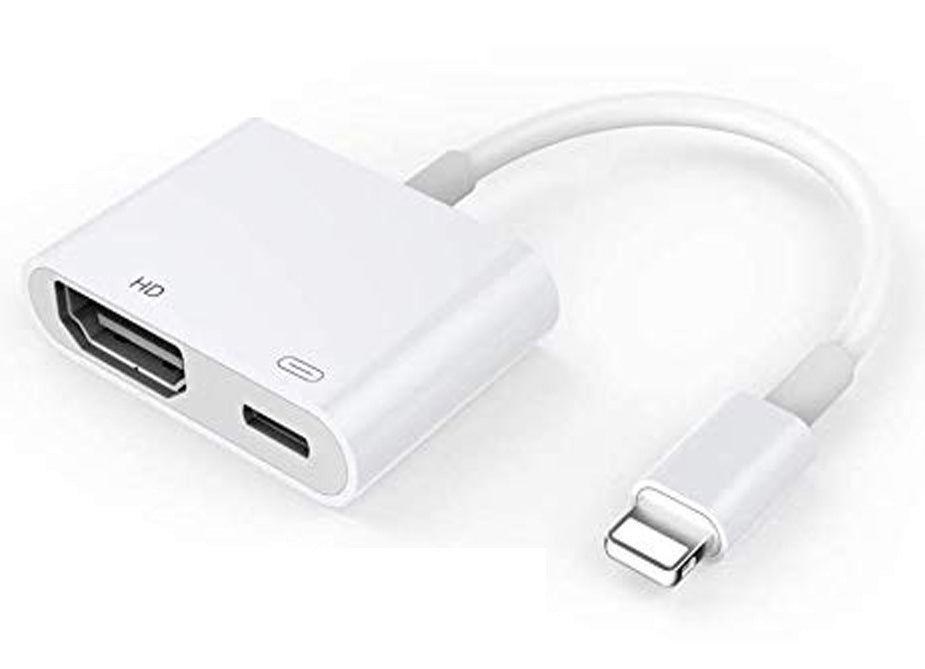 [8]Lightning to HDMI 変換アダプター   充電 動画再生 映像出力 ゲーム スマホ iPhone プロジェクター ライトニング 変換 ハブ コネクタ 高解像度