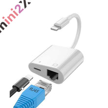 Charger l'image dans la galerie, 有線LAN 変換アダプター ライトニング iPhone iPad 用 アダプタ 高速 通信安定 LAN Lightning RJ45