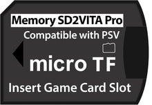 Charger l'image dans la galerie, SD2VITA PS Vita 変換メモリーカード 変換アダプタ microSDカード PCH-1000 PCH-2000 対応 プレイステーション ヴィータ ビータ PlayStation Vita ゲームカード スロット マイクロSD 差し込み型 拡張
