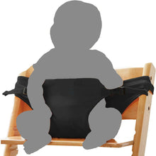 Load images into the gallery viewer,子供 赤ちゃん 椅子 転倒 防止 安全 キッズ チェアベルト サポート 椅子 イス チェア ベルト 子ども 持ち運び 便利 外出 お出かけ レストラン 大人用の椅子 対応 公園 ベンチ ケガ 怪我 防止 プレゼント 喜ばれる ママの腰 にも付けられる 膝にお子様を置いて背面からお食事
