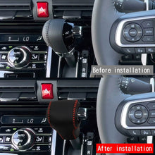 Load images into the gallery viewer,シフトノブカバー 専用 ダイハツ 新型タント カスタム LA650S LA660S LA650系 (2019年7月~現行) シフトグリップカバー 内装 アクセサリー カスタム パーツ カー シフト ノブ カバー 用品 防湿性 防水性 汚れ 傷 防止 簡単 取付 車 車用品 レザー 素材 レッドステッチ
