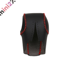 Load images into the gallery viewer,シフトノブカバー 専用 ダイハツ 新型タント カスタム LA650S LA660S LA650系 (2019年7月~現行) シフトグリップカバー 内装 アクセサリー カスタム パーツ カー シフト ノブ カバー 用品 防湿性 防水性 汚れ 傷 防止 簡単 取付 車 車用品 レザー 素材 レッドステッチ
