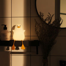 Charger l&#39;image dans la galerie, 目に優しい ライト ベッド サイドランプ アヒル LED ライト 授乳 タイマー 設定 かわいい 調光 テーブル ランプ 夜間ライト プレゼント 枕元 USB 充電 安全ABS+シリコン製
