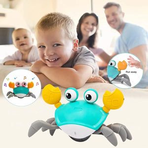 （箱潰れ有り） ウォーキング カニ 玩具 知育 おもちゃ 【手をかざすと動く方向を変える】 子供 子ども ペット 犬 猫 イヌ ネコ 大喜び 大反響 夢中になる 楽しい 音楽 ライト 付き 可愛い 男の子 女の子 インスタグラム キッズ プレゼント 人気 知育玩具 カニおもちゃ 充電