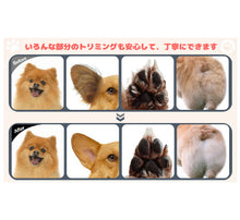 Load images into the gallery viewer,犬 猫 用バリカン ペット バリカン USB充電 LED ディスプレイ LEDライト 付き 犬 猫 ペット用バリカン 肉球 足裏 耳裏 顔周り お尻周り 部分カット 犬用 猫用 ペット用 自宅トリミング 小型 軽量 低騒音 低振動 コードレス 使いやすい 初めての方でも安心 安全 動物 毛 床屋
