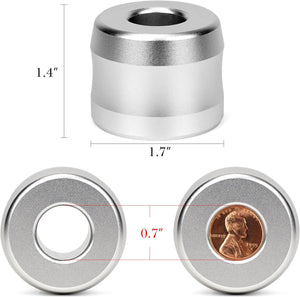 2個 セット 安全 歯ブラシ カミソリ シェービング スタンド 直径 18.5mm 男性 女性 用 浴室 バスルーム カウンター トップ用 ジレット マッハ 3 対応 剃刀 インテリア 生活 雑貨 お風呂 収納 シンプル オシャレ コンパクト 簡単 便利 シルバー 清潔 おしゃれ インテリア