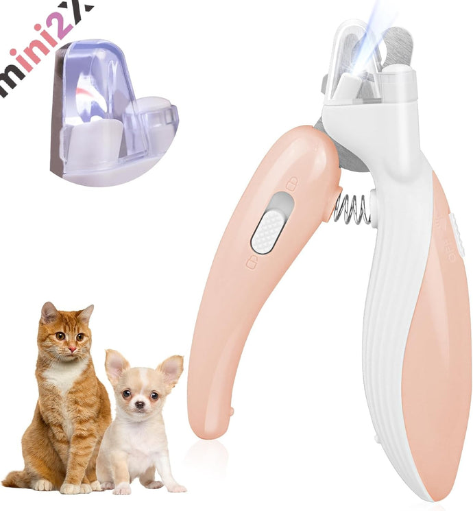 ペット 爪切り 簡単 使いやすい 爪が見やすい LEDライト 付き 犬 猫 ペット用 爪切 飛び散り 防止 ステンレス製 刃 切り味良い つめきりネイルケア 小型 軽量 コンパクト ネコ 専用 電池 付き ロック機能 安心 安全 掃除 お手軽 対策 初心者 ねこ いぬ ネコ イヌ 業務用