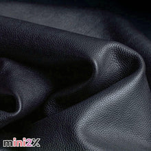 Charger l'image dans la galerie, 生地 合皮 フェイクレザー ブラック 選べる幅 2種類 200cm 又は 100cm ソフト 柔らかめ 高品質 伸縮性 耐水 耐摩耗性 薄手 ハンドメイド DIY 製作 椅子 バイク 車 シート 座席 椅子 バック ソファー インテリア フェイク レザー 素材 （お届け時に折り目が付いています。）
