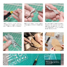 将图片加载到图库查看器，スジボリ タガネ 7本 セット 7種類 刃幅 【 0.1mm 0.2mm 0.4mm 0.6mm 0.8mm 1.0mm 2.0mm 】 DIY 趣味 ガンプラ ミニ四駆 フィギュア プラモデル モールド パネルライン スジ彫り 筋彫り 模型 ラインスクライバー ラインチゼル スクライパー スケールモデル 模型製作 工具
