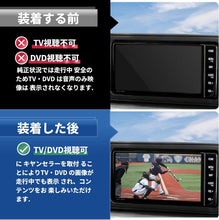 Load images into the gallery viewer,テレビキャンセラー ナビキャンセラー TVキット 走行中 テレビ ナビ操作解除 トヨタ ダイハツ カーナビ カプラーオン キャンセラー カーナビ 対応 カプラーキット カプラー 簡単 取付 配線加工 アース接続 不要 車 カー用品 ディーラー オプション ナビ TV DVD 動画 旅行
