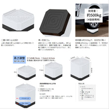 Load images into the gallery viewer,洗濯機 家電 家具 かさ上げ台 床 傷 防止 防振 防音 ゴム 台 冷蔵庫 台 家具 底上げ 滑り止め 足置き 高さ調整 振動対策 かさ上げ 4個 1セット 【選べるカラーと高さ】 高さ 調節 乾燥機 冷蔵庫 テーブル ソファ 家具 家電 置き台 底上げ 取り外し 可能 家具 耐荷重 約500kg
