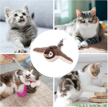 将图片加载到图库查看器，猫 玩具 鳥おもちゃ,激しく羽ばたく 室内 猫用 鳥 おもちゃ スズメ 猫じゃらし USB 充電式 子猫 ストレス解消 面白い 夢中 楽しい 猫 ねこ ネコ 用 ペット 可愛い 癒し いやし プレゼント 子供 ネコの健康 運動 耐久性 構造 安全 簡単 充電 可愛い鳥の鳴き声で夢中になる
