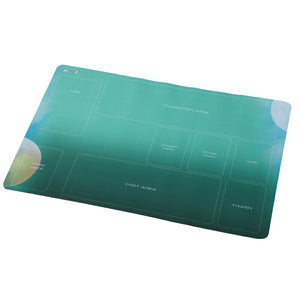 ワンピースカード 用 プレイマット 分かりやすい ガイド枠付き バトルフィールド ラバー ハーフ 選べる2色 35×55cm 収納