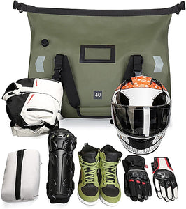 バイク ツーリング バッグ 自転車 キャンプ 完全 防水 40L  エアバルブ搭載 ツーリング用 防水 キャンプ アウトドア ハンドバッグ バックパック ショルダーバッグ ツーリングバッグ メンズ レディース 日帰り 旅行 大容量 シンプル おしゃれ 軽量 ヘルメット 収納 キャンプ