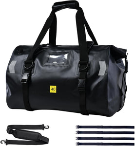 バイク ツーリング バッグ 自転車 キャンプ 完全 防水 40L  エアバルブ搭載 ツーリング用 防水 キャンプ アウトドア ハンドバッグ バックパック ショルダーバッグ ツーリングバッグ メンズ レディース 日帰り 旅行 大容量 シンプル おしゃれ 軽量 ヘルメット 収納 キャンプ