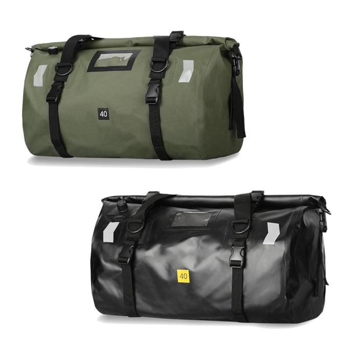 バイク ツーリング バッグ 自転車 キャンプ 完全 防水 40L  エアバルブ搭載 ツーリング用 防水 キャンプ アウトドア ハンドバッグ バックパック ショルダーバッグ ツーリングバッグ メンズ レディース 日帰り 旅行 大容量 シンプル おしゃれ 軽量 ヘルメット 収納 キャンプ
