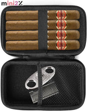 Charger l'image dans la galerie, シガーケース シガーツール収納スペース有り シガーボックス ゴムバンド 付き 防水 耐圧 トラベル ケース シガーバー シガーツール アクセサリー オーガナイザー ツール 高品質 便利 旅行 アウトドア 持ち運び 簡易 ヒュミドール 葉巻 シガー タバコ 煙草 たばこ プレゼント
