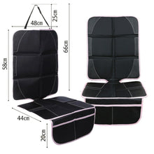 Load images into the gallery viewer,チャイルドシート 座席 保護 マット シート カバー 赤ちゃん 子供 チャイルド 車 カー用品 防水 傷 汚れ 防止 表面 ラバー生地 裏面 滑り止め素材 摩擦抵抗 滑り止め 転倒 防止 簡単 取付 工具 不要 カー お出かけ アウトドア 旅行 日帰り 使いやすい 安心 ブラックピンク
