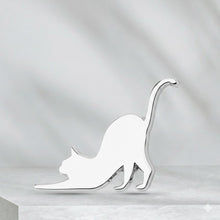 画像をギャラリービューアに読み込む, 車 エンブレムステッカー 亜鉛合金 メッキ仕上げ 猫 【８個入り】 エンブレム チャーム ネコ おしゃれ プレート ステッカー カーステッカー 3D 金属製 防水 猫型 デカール シール ラベル 車用 バイク 自転車 スーツケース 玄関 ポスト 冷蔵庫 装飾 カスタム パーツ 飾り
