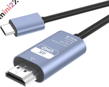 画像をギャラリービューアに読み込む, TypeC to HDMI 変換 グレー ケーブル 約2ｍ ロングケーブル 4K 対応 映像 接続 出力 高画質 Thunderbolt3 Thunderbolt4 対応 互換 難しい設定不要 在宅勤務 日本語説明書付 タイプC USBC 接続ケーブル iPhone Max iPad Book Surface Galaxy Android 在宅 ワーク 多機種
