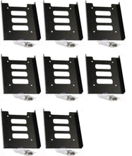 Load images into the gallery viewer,HDD SSD 変換 マウンタ マウント 8個 お得 セット ネジ 付 2.5インチ → 3.5インチ スチール ブラケット ケース 変換マウンタ 変換ブラケット PC デスクトップ パソコン ブラケット 簡単 手軽 便利 固定 設置 コンパクト スペース 有効 活用 耐久性 放熱性 PC 組み立て
