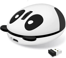 Charger l&#39;image dans la galerie, ワイヤレスマウス 超静音 小型 軽量 パンダ かわいい 無線 持ち運びに便利 無線マウス ワイヤレス マウス 充電式 光学式 USB コンパクト
