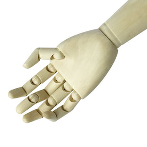 デッサン人形 2点セット 木製 人形 ハンド 右手 14ヶ所 関節 可動 360度回転 マネキン 関節 可動 美術 インテリア